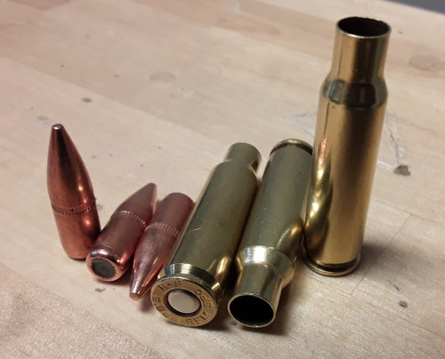 6.8spc New Brass Primed With 115 Grain Full Metal Jacket Boat Tail Projectile Combo Pack 150 Pieces