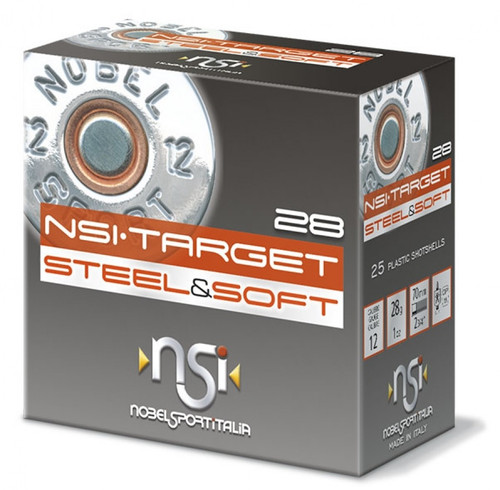 Nobel Sports Italia Target Steel & Soft 12 Gauge Ammunition ANS12STSO7CASE 2-3/4" 1oz #7 Shot 1280fps CASE 250 Rounds