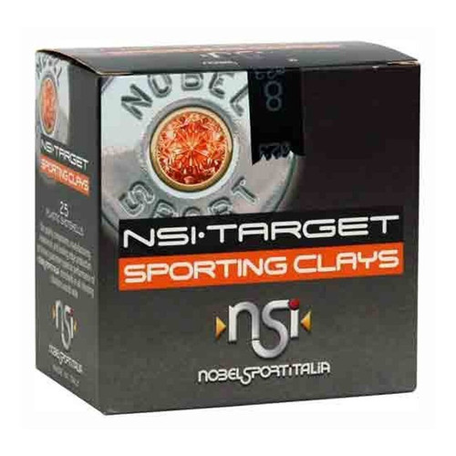 Nobel Sport Italia 20 Gauge Ammunition ANS20SC8 2-3/4" 7/8 oz 8 Shot 25 Rounds