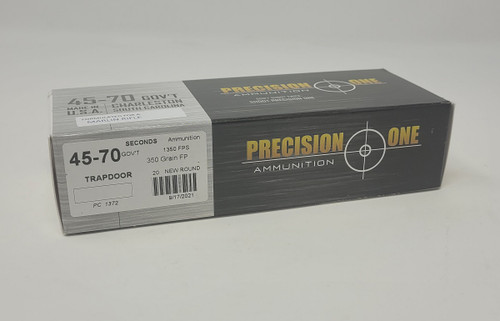 Precision One *Seconds* 45-70 Gov't Ammunition PONE1372 350 Grain Full Metal Jacket Flat Point 20 Rounds