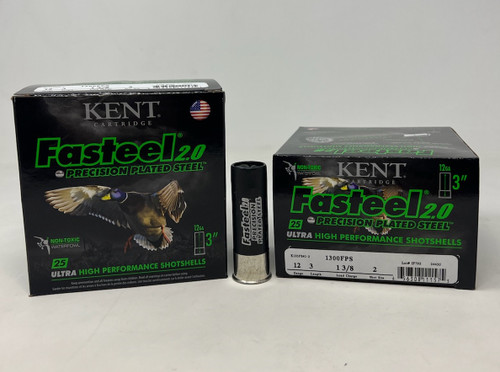 Kent 12 Gauge Ammunition K123FS402 3" 1-3/8 oz #2 Shot 25 Rounds