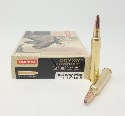 Norma 300 WBY Mag Ammunition NORMA20174622 180 Grain Soft Point 20 Rounds