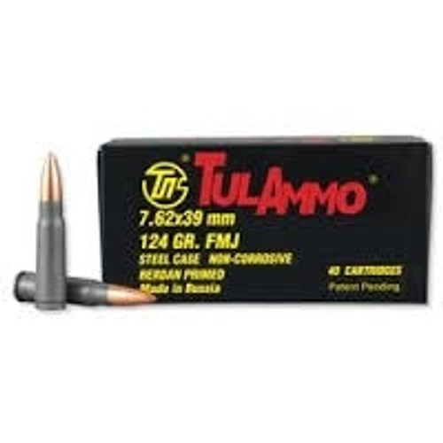 Tula 7.62x39mm 124 gr FMJ UL076209 *Repackaged* 40 rounds
