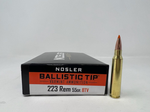 Nosler 223 Remington NOS61025 55 Grain Ballistic Tip Varmint 20 Rounds