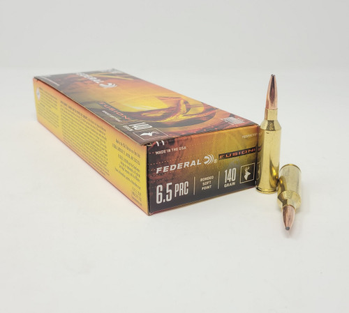 Federal Fusion 6.5mm PRC Ammunition F65PRCFS1 140 Grain Bonded Soft Point 20 Rounds