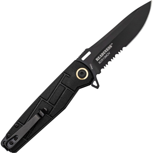 Elite Tactical Readiness Assisted Folding Pocket Knife ETA001BKS Black