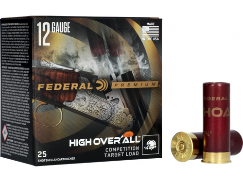 Federal 12 Gauge Premium High Overall Ammunition HOA12HC18CASE 2.75" 1oz #8 Shot 250 Rounds