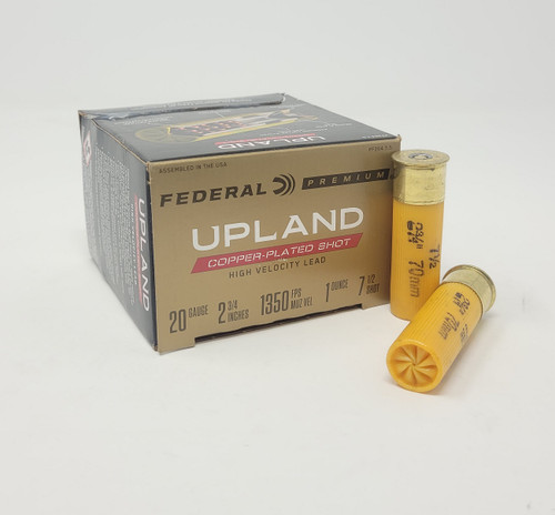 Federal Upland 20 Gauge AmmunitionPF20475 2-3/4" 1oz #7.5 Shot 1350fps 25 Rounds