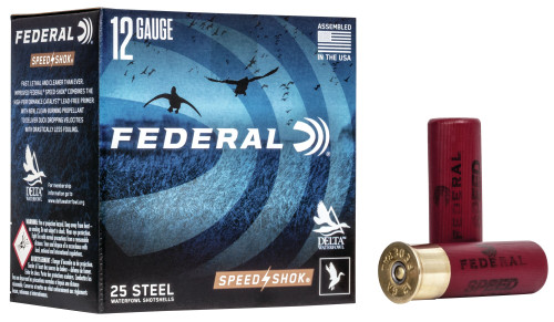 Federal 12 Gauge Ammunition Speed-Shok WF145BB 2-3/4" 1-1/8oz BB Shot 1500fps 25 Rounds