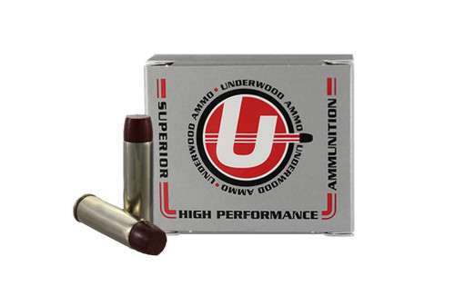 Underwood 500 S&W Magnum Ammunition UW744 500 Grain Lead Flat Nose Gas Check 20 Rounds