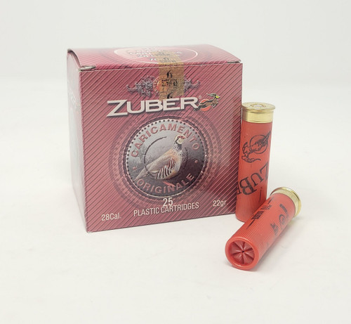Zuber 28 Gauge Ammunition ZUB28GA6CASE 2-3/4" 3/4oz #6 Shot CASE 250 Rounds