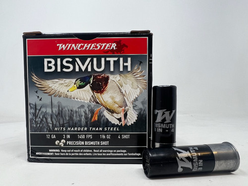 Winchester 12 Gauge Ammunition SWB1234 Bismuth Waterfowl #4 Shot 3" 1-3/8oz 1450 FPS 25 Rounds