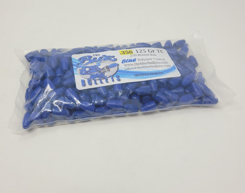 The Blue Bullets (.356 Dia) 9mm Reloading Bullets BB356125TC 125 Grain Polymer Coated Truncated Cone 250 Pieces
