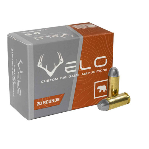 Velo 10mm Auto Ammunition M10MMC200-B 200 Grain Hard Cast Lead Flat Point 20 Rounds