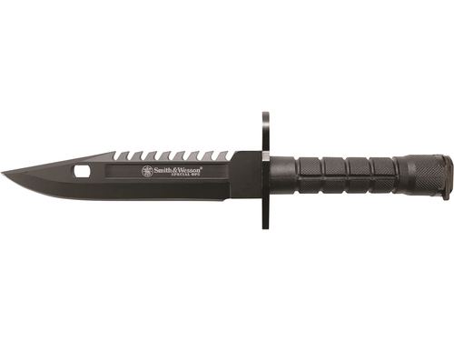 Smith & Wesson Spec Ops M9 Sawback Bayonet SW3B 7.8" Fixed Stainless Blade Black