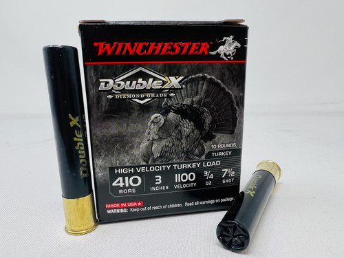 Winchester 410 Bore Ammunition Double X Diamond Grade STH4137 3" #7.5 Shot 3/4oz 1100fps 10 Rounds