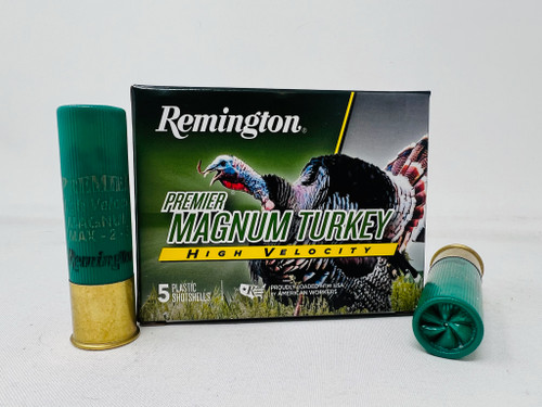 Remington 12 Gauge Ammunition Premier Magnum Turkey HV PHV1235M5A 3-1/2" #5 Shot 2oz 1300fps 5 Rounds