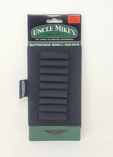 Uncle Mikes 9 Loop Buttstock Rifle Shell Holder UMIK88481 Nylon/Black