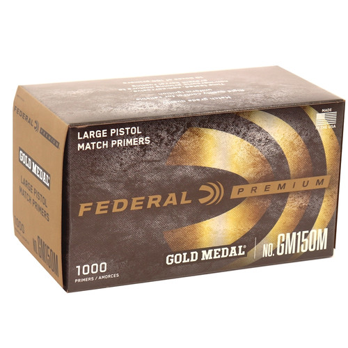 Federal Gold Medal Large Pistol Match Primers GM150M 1000 Count