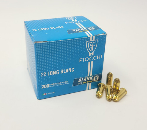 Fiocchi 22 LR Blank Ammunition FI22LRBL BLANKS 200 Rounds