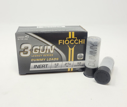 Fiocchi 12 Gauge Dummy Loads FI12INERT Fits 2-3/4" Shotgun Pack of 10