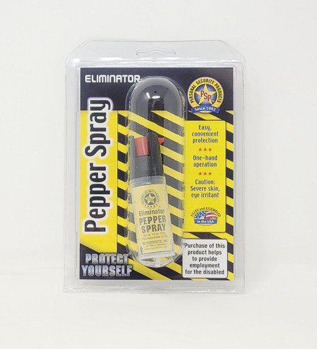 Personal Security Products Eliminator Pepper Spray EKRC14-C Keyring Included 1/2oz (Clear)