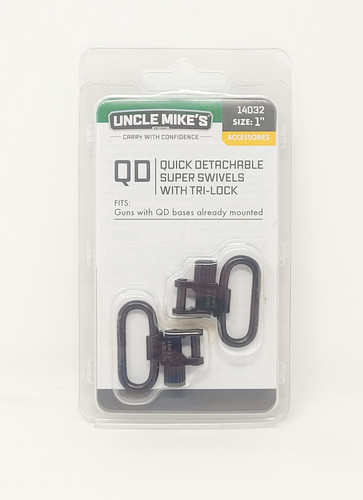 Uncle Mike's Super Swivels UMIK14032 Quick Detachable 1" (Blued)