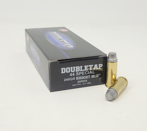 DoubleTap 44 Special Ammunition DT44SPL240HCS20 240 Grain Hardcast Solid Semi-Wadcutter 20 Rounds