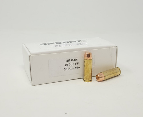 Sperry Ballistics 45 Colt Ammunition SPY45CLTJFP 250 Grain Jacketed Flat Point 50 Rounds