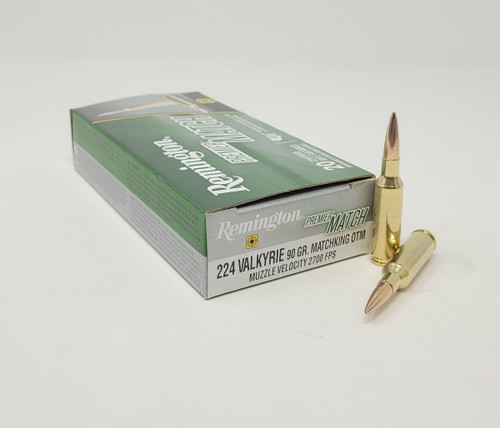 Remington 224 Valkyrie Ammunition Premier Match RM224VLK 90 Grain Matchking OTM 20 Rounds