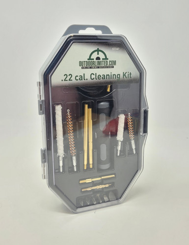 Outdoor Limited .22 Cal Cleaning Kit FOT10347 Includes Hard Case (Gray)