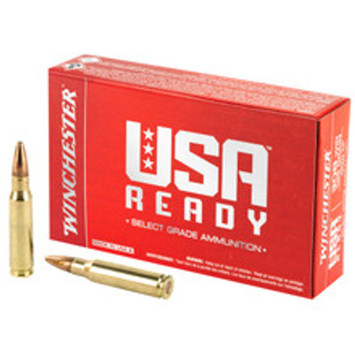 Winchester 308 Win Ammunition USA Ready RED308 168 Grain Open Tip 20 Rounds