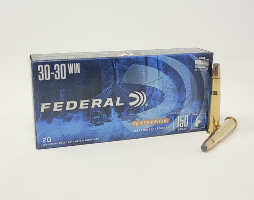 Federal .30-30 Win Ammunition Power Shok F3030A 150 Grain Jacketed Soft Point CASE of 200 Rounds