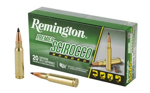 Remington 308 Winchester Ammunition Premier Scirocco PRSC308WB 165 Grain Swift Scirocco Bonded Ballistic Tip 20 Rounds