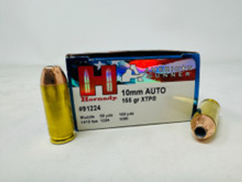 Hornady 10mm Auto Ammunition American Gunner H91224 155 Grain XTP Hollow Point 20 Rounds