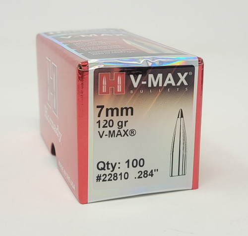 Hornady 7mm (.284 Dia) Reloading Bullets H22810 120 Grain V-Max 100 Pieces