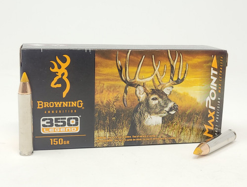 Browning 350 Legend Ammunition B192103502 150 Grain Max Point 20 Rounds