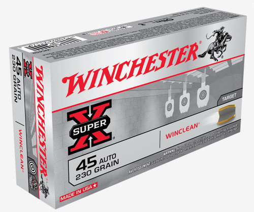 Winchester 45 Auto Ammunition Super-X WC452 230 Grain Full Metal Jacket 50 Rounds