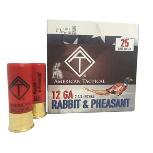 American Tactical 12 Gauge Ammunition Game Load ATIACL12G5C 2-3/4" #5 Shot 1oz 1180fps CASE 250 Rounds