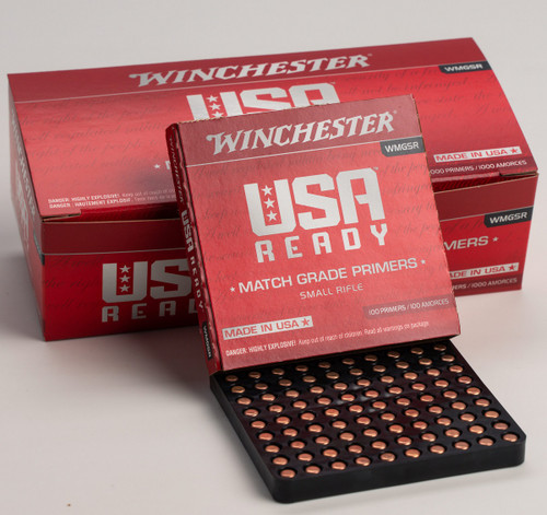 Winchester Small Rifle Primers USA Ready Match Grade WMGSR 1000 Count