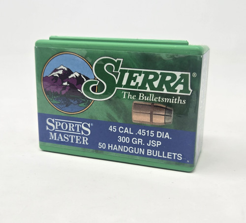Sierra 45 Cal (.451 Dia) Reloading Bullets Sports Master SRAA8830 300 Grain Jacketed Soft Point 50 Pieces