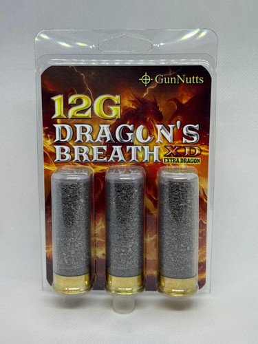 GunNutts 12 Gauge Ammunition GN12GADBXD 2-3/4" Dragon's Breath Extra Dragon 3 Rounds