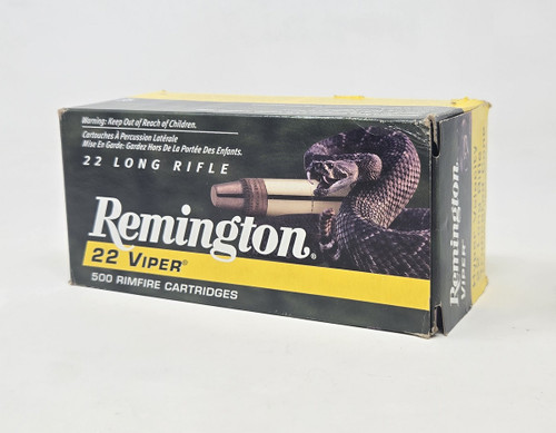 Remington 22 LR Ammunition Viper Hyper Velocity R1922 36 Grain Truncated Cone 500 Rounds