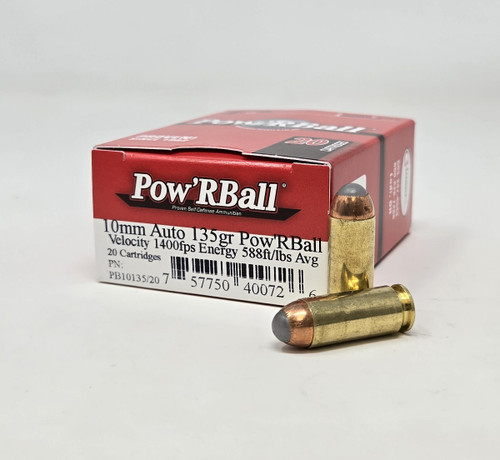 Corbon 10mm Auto Ammunition PB1013520 135 Grain Pow'r Ball 20 Rounds