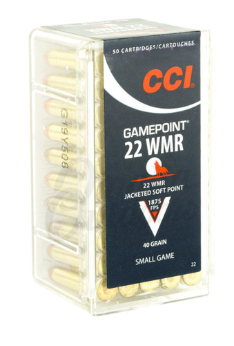 CCI 0022 22Win Mag 40GR Gamepoint JSP 50 rounds