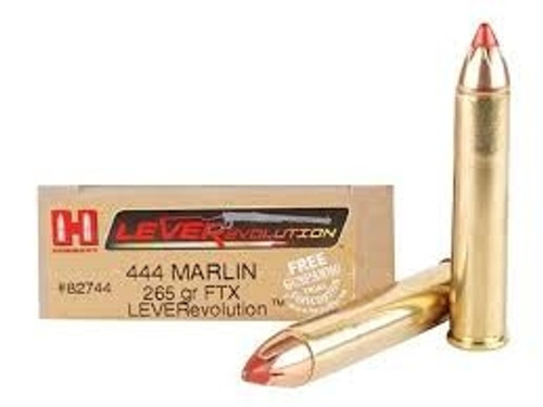 Hornady 444 Marlin LEVERevolution H82744 265gr FTX 20 rounds