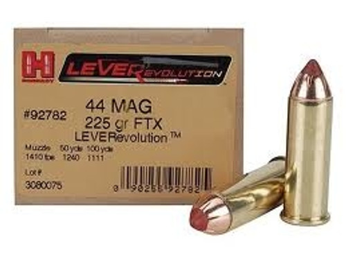 Hornady 44 Magnum LeverEvolution H92782 225 gr FTX rounds 200 rounds