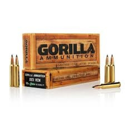 Gorilla 223 Remington Ammunition GA22355SBK 55 Grain Sierra BlitzKing  PT 20 rounds