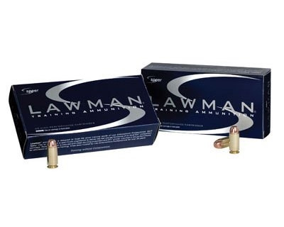 CCI 40 S&W Ammunition Speer Lawman 53652 180 Grain Total Metal
