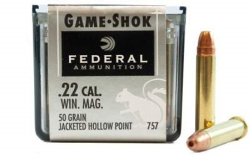 Federal 22 Mag Game-Shok F757 50gr JHP BRICK 500 rounds